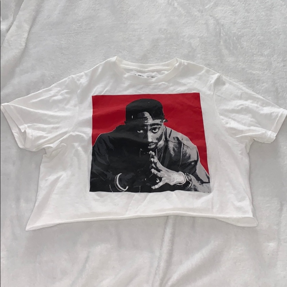 Tupac Crop Top T-Shirt